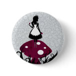 Alice in Wonderland Pin Button