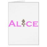 Alice In Wonderland Pink Greeting Cards
