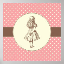 Alice in Wonderland Polka Dots Posters
