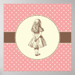 Alice in Wonderland Polka Dots Posters