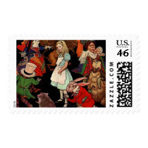 Alice in Wonderland Postage Stamp