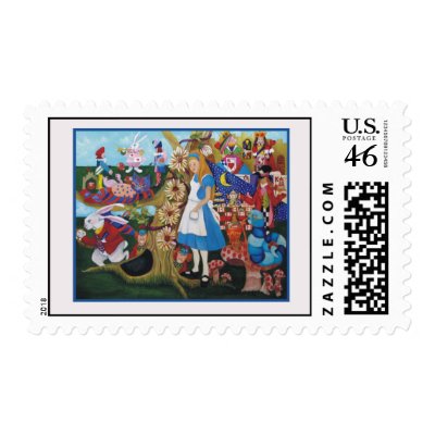 Alice in Wonderland Stamps by klocke