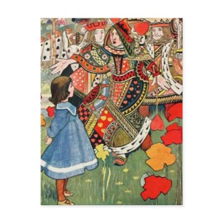 Alice in Wonderland postcard