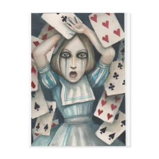 Alice in wonderland postcard