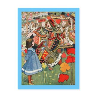 Alice in Wonderland postcard