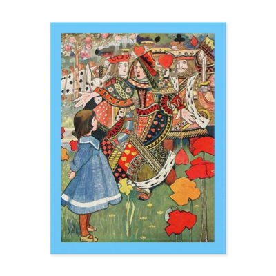 Alice in Wonderland post card