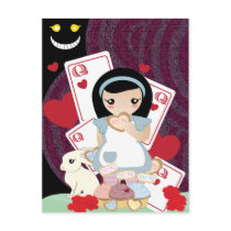 Alice in wonderland post cards