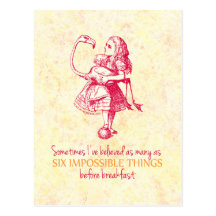 Alice in Wonderland Postcard