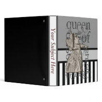 Alice In Wonderland Queen of Hearts Grunge Binders