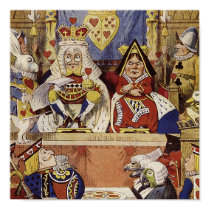 Alice in Wonderland Queen's Court Print posters
