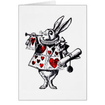 Alice in Wonderland Rabbit Notecards
