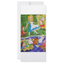 ALICE IN WONDERLAND CUSTOM RACK CARD