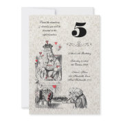 Alice in Wonderland Red Hearts Tea Party Birthday