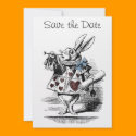Alice in Wonderland Save the Date Invitation Card