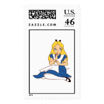 Alice In Wonderland Sitting Down Disney postage