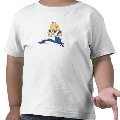 Alice In Wonderland Sitting Down Disney t-shirts