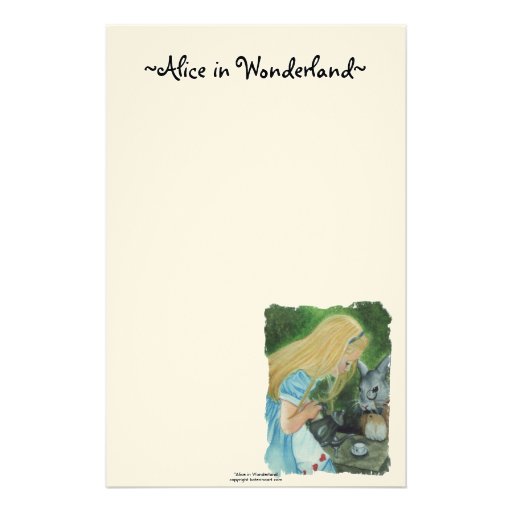 Alice in Wonderland Stationery | Zazzle