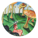Alice In Wonderland Round Sticker
