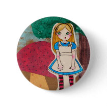 Alice in Wonderland - Stripped Socks buttons