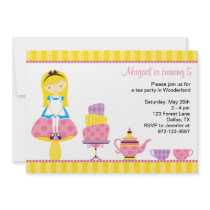 Alice in Wonderland Tea Party Invitations