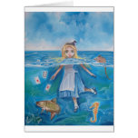 Alice in Wonderland the pool of tears by G Bruce Greeting Card