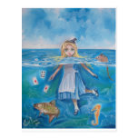 Alice in Wonderland the pool of tears by G Bruce Postcard