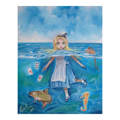 Alice in Wonderland the pool of tears by G Bruce print