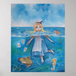 Alice in Wonderland the pool of tears by G Bruce Print