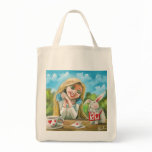 Alice in wonderland the white rabbit Gordon Bruce Tote Bags