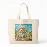 Alice in wonderland the white rabbit Gordon Bruce Tote Bags