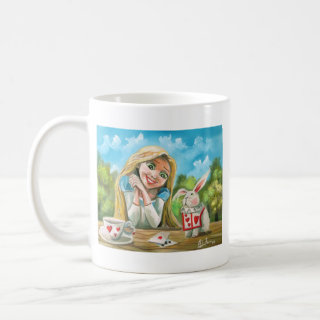 Alice in wonderland the white rabbit Gordon Bruce Coffee Mug