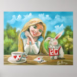 Alice in wonderland the white rabbit Gordon Bruce Print