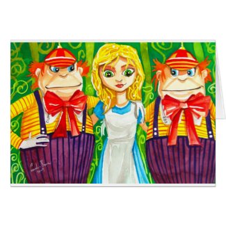 ALICE IN WONDERLAND TWEEDLE DUM card