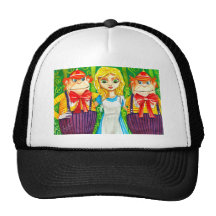 ALICE IN WONDERLAND TWEEDLE DUM MESH HATS