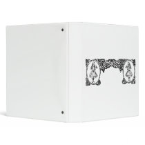 Alice in Wonderland Vintage Frame 3 Ring Binder