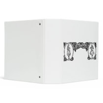 Alice in Wonderland Vintage Frame 3 Ring Binder