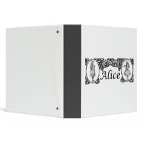 Alice in Wonderland Vintage Frame Vinyl Binder