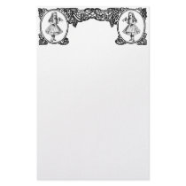 Alice in Wonderland Vintage Frame Stationery Paper