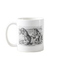 Alice in Wonderland: Walrus Carpenter & Oysters mugs by jerseyskimmilk Alice in Wonderland: Walrus Carpenter & Oysters mugs