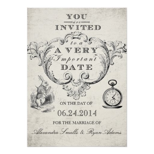alice in wonderland wedding invitation use these wedding invitations ...