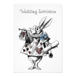 Alice in Wonderland Wedding Invitation Card