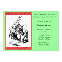Alice in Wonderland - White Rabbit invitations