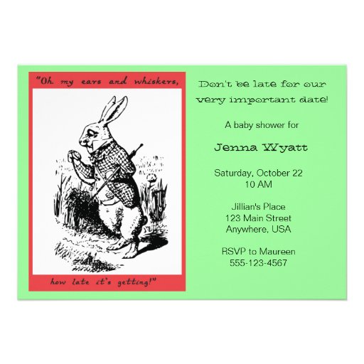 Alice in Wonderland - White Rabbit Announcement