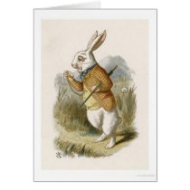 Alice in Wonderland: White Rabbit in Color Card