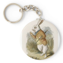Alice in Wonderland: White Rabbit in Color Keychains