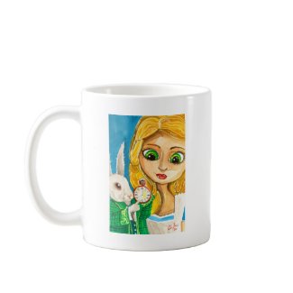ALICE IN WONDERLAND WHITE RABBIT mug