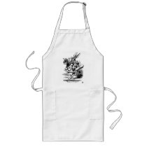 Alice in Wonderland White Rabbit with Trumpet aprons