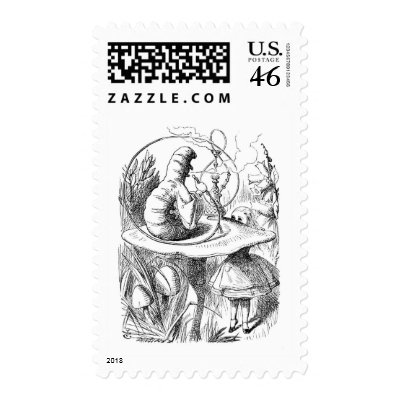 Alice in Wonderland: Who are You? Caterpillar Postage