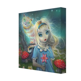 Alice in Wonderland Wrapped Canvas Print zazzle_wrappedcanvas