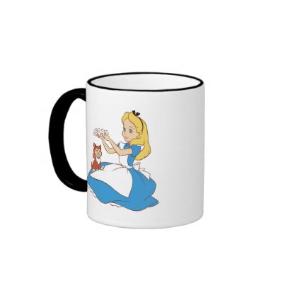 Alice in Wonderland's Alice and Dinah Disney mugs